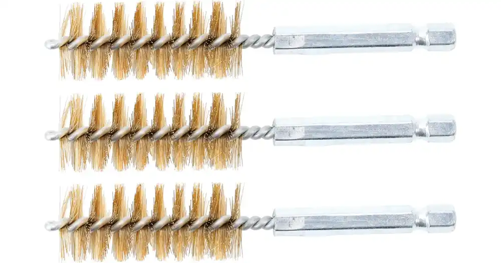 Akce BGS Kartáče mosazné, sada 3 ks, 19 mm, 6.3 mm (1/4") Drive, 3 pcs.