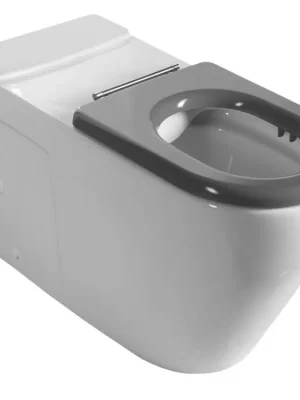 Akce Sapho MEDIC WC kombi, zvýšený sedák, Rimless, 37x80 cm, spodní/zadní odpad, bílá MC102-111