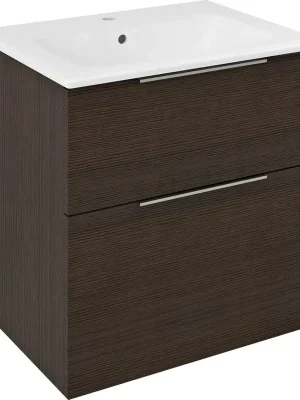 Značkový Sapho CIRASA umyvadlová skříňka 59, 2x64x46cm, borovice rustik CR601-1616