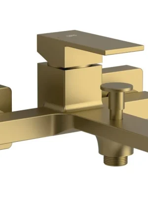 Akce Sapho CUBEMIX nástěnná vanová baterie, zlato mat CM010GB