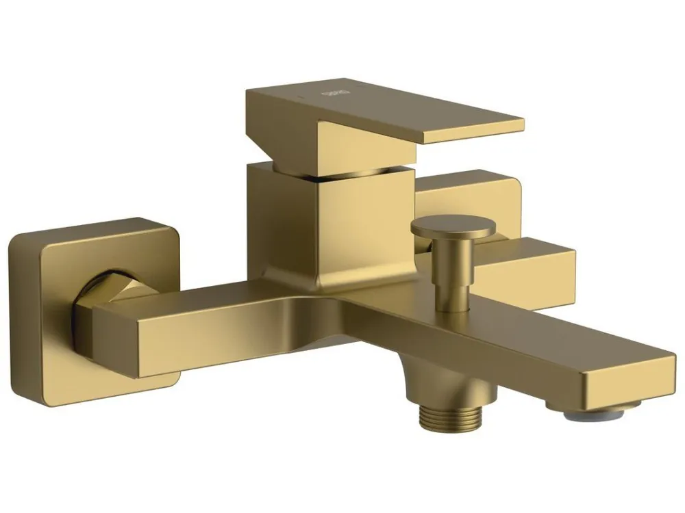 Akce Sapho CUBEMIX nástěnná vanová baterie, zlato mat CM010GB