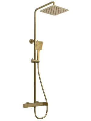 Sapho CUBEMIX sprchový sloup s pákovou baterií, zlato mat CM139GB Sezónní Sleva