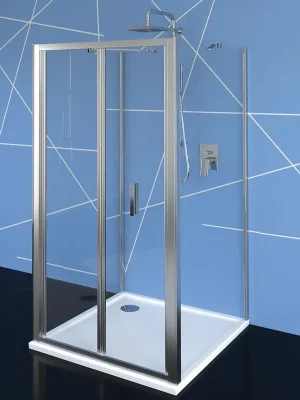 Značkový Polysan EASY třístěnný sprchový kout 900x700mm, skládací dveře, L/P varianta, čiré sklo EL1990EL3115EL3115