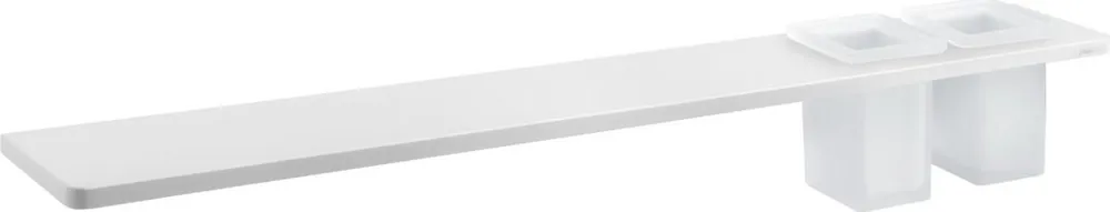 ABELINE police + 2 sklenky, 800mm, rockstone, bílá mat AE802-0101-01 Nejprodávanější