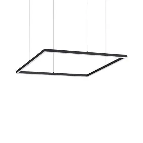 Zlevněný LED Závěsné svítidlo Ideal Lux ORACLE SLIM D70 SQUARE BK 3000K 259185 41W 3300lm 3000K IP20 70cm hranaté černé - IDEALLUX