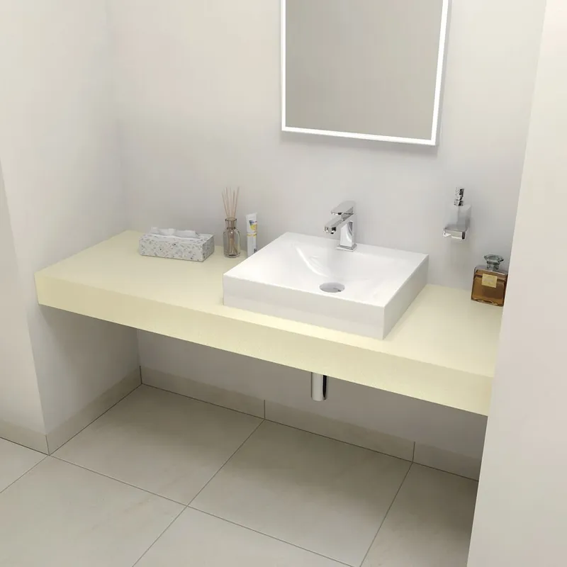 Značkový Sapho TAILOR rockstone deska 140x50 cm, provedení límce F TR140F