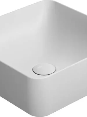 Akce GSI SAND/NUBES keramické umyvadlo na desku 38x38cm, bílá mat 903809