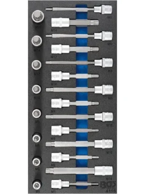 Akční Cena BGS Vložka do dílenského vozíku 1/3: sada nástrčných hlavic, vnitřní tisícihran (pro XZN), 2