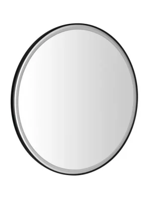 Akce Sapho KADRIS kulaté zrcadlo s LED osvětlením ø 60cm, černá mat KD060