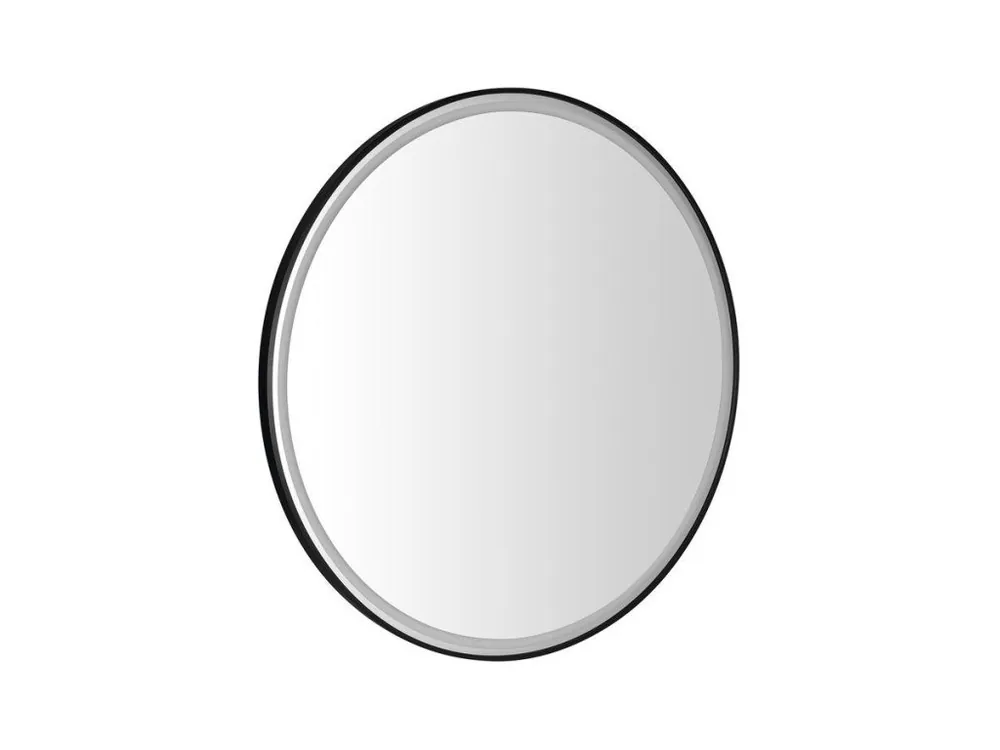 Akce Sapho KADRIS kulaté zrcadlo s LED osvětlením ø 60cm, černá mat KD060