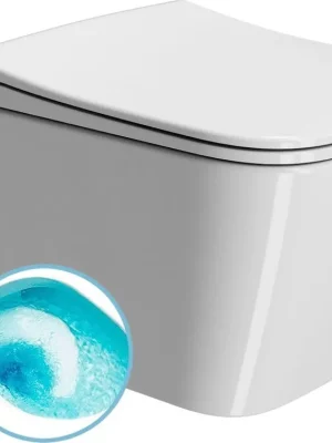 Značkový GSI NUBES závěsná WC mísa, Swirlflush, 35x55cm, bílá ExtraGlaze 961511