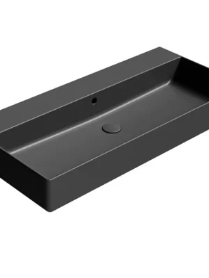 Akční Cena GSI KUBE X keramické umyvadlo 100x47cm, bez otvoru, černá mat 9423026