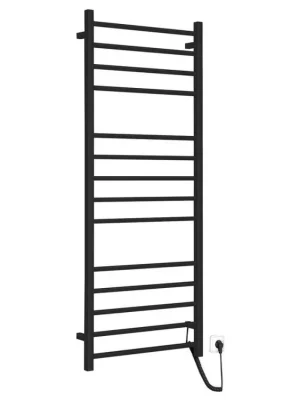 Sapho ESKINADO elektrický sušák ručníků, hranatý, 600x1500 mm, 130 W, černá ER450BV Značkový