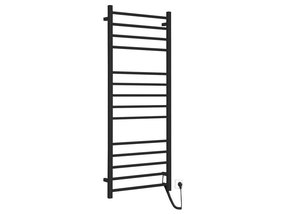 Sapho ESKINADO elektrický sušák ručníků, hranatý, 600x1500 mm, 130 W, černá ER450BV Značkový