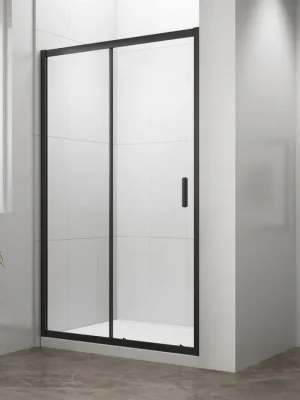 Zlevněný Polysan EASY BLACK sprchové dveře 1100mm, čiré sklo EL1115B