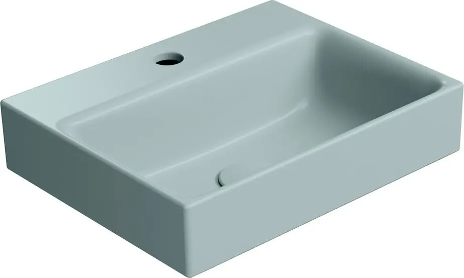 Značkový GSI NUBES keramické umývátko 40x32cm, ghiaccio mat 9684115