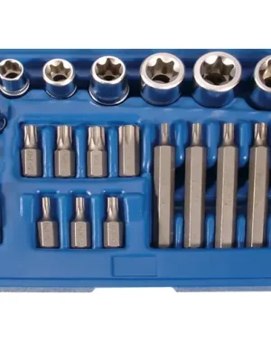 Značkový BGS Bity T-profil, hlavice E-profil 1/4" + 3/8", 30 dílů