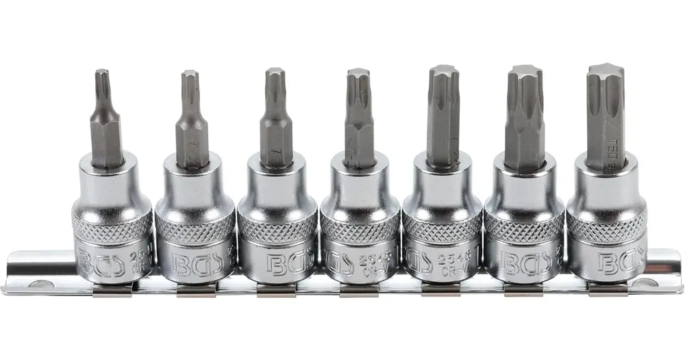 Akce BGS Hlavice zástrčné 3/8" Torx T15 - T50, 7 dílů