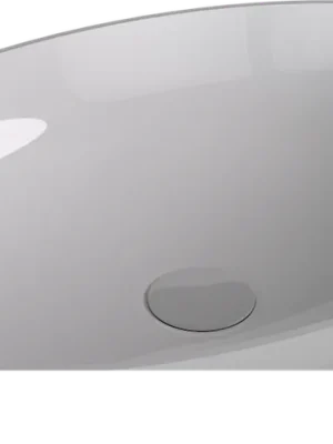 Akční Cena Polysan BANERA OVAL umyvadlo na desku, litý mramor, 60x40cm, bílá 14397