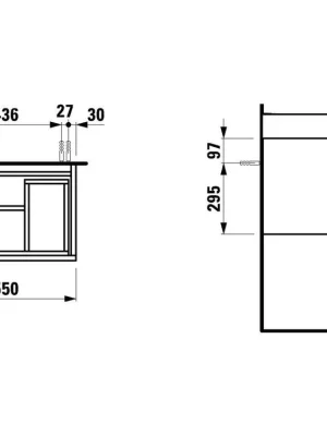 Akční Cena LAUFEN PRO S skříň SVĚTLÝ DUB pod umyvadlo 60cm, H4830320954791