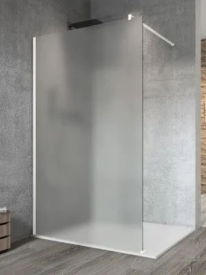 Značkový Gelco VARIO WHITE jednodílná sprchová zástěna k instalaci ke stěně, matné sklo, 1300 mm GX1413GX1015