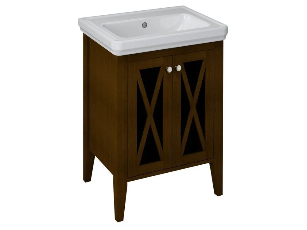 Zlevněný Sapho CROSS umyvadlová skříňka 55x81x43cm, buk CR360