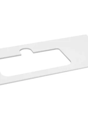 Značkový Sapho BRAHEA deska rockstone s otvorem 101x51,5cm (80+20cm), levá, bílá mat BL101-0101-L-80