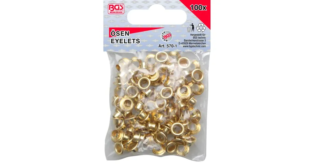 Výhodná Nabídka BGS Nýty duté, 4.5 x 5.0 mm, 100 pcs.