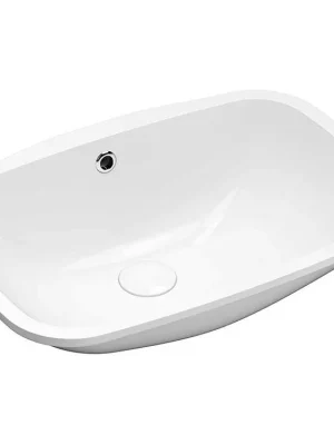 Zlevněný Sapho NUVO keramické umyvadlo pod desku, 55x38cm, bílá 50354