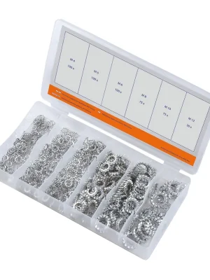 WorkersBest 810-00012 sada zoubkových podložek 480ks pozinkováno M4-M12 Omezená Nabídka