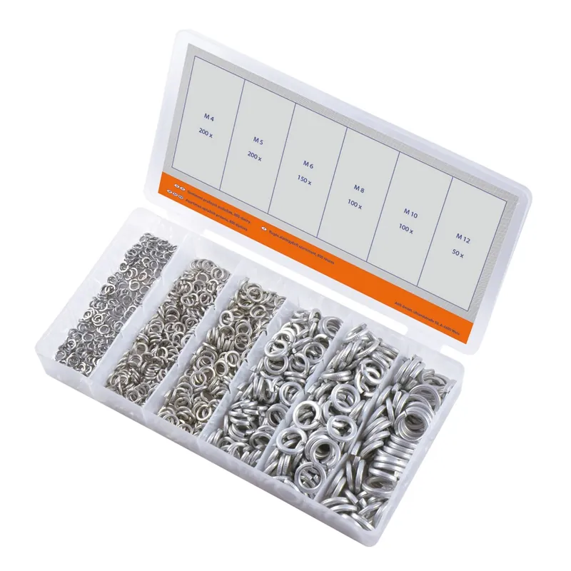 WorkersBest 810-00013 sada pružných podložek 800ks pozinkováno M4-M12 Levný