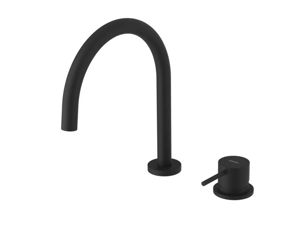 Akce Sapho ULTRAMIX dvouprvková stojánková umyvadlová baterie, černá mat UT019B