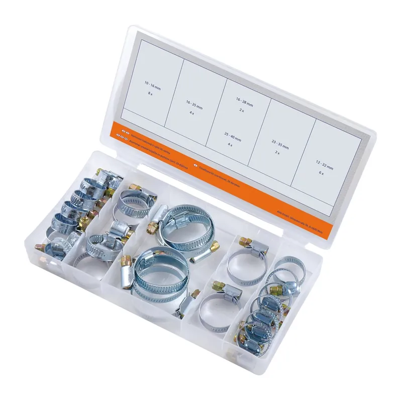 WorkersBest 899-00484 sada svorek na hadici 26ks pozinkováno 16-40 mm Nejlepší Volba