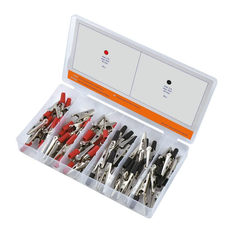 WorkersBest 899-00483 sada krokodýlých svorek 60ks mini,55mm,5 ampér Ověřený