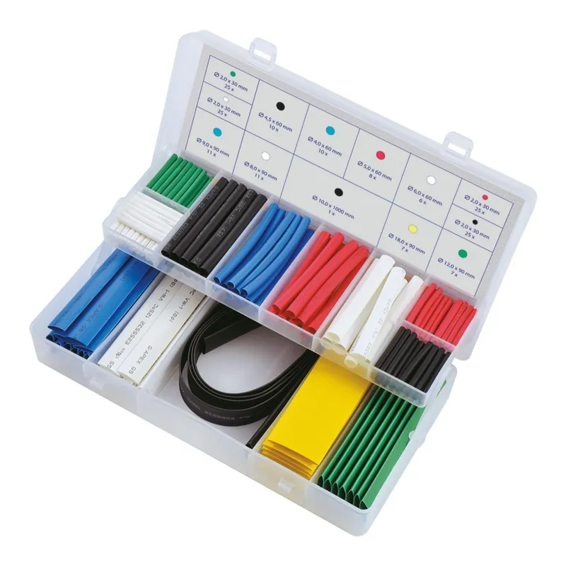 WorkersBest 380-00203 sada smršťovacích hadiček 171ks 2-18mm,-55°C +125°C Super Cena