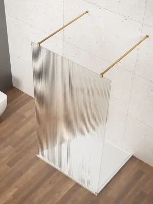 Akční Cena Gelco VARIO GOLD MATT jednodílná sprchová zástěna do prostoru, sklo nordic, 1000 mm GX1510-09