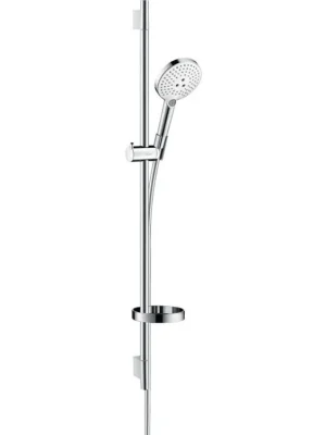 Zlevněný Hansgrohe Raindance Select S 120 EcoSmart/Unica S Puro sprchový set 90cm chrom/bílá 26633400