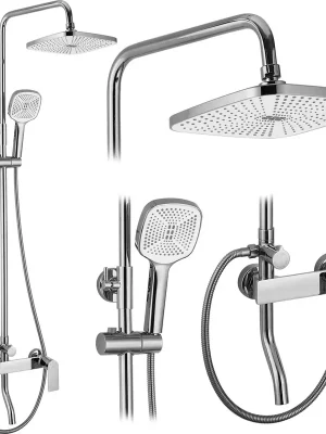 Značkový Sprchová souprava Rea STORM s dlouhým výtokem do vany - chromová