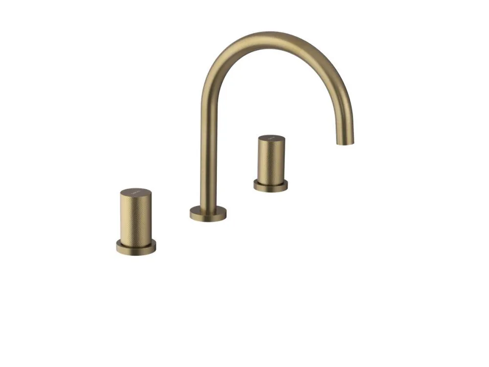 Akce Sapho ULTRATAP tříprvková stojánková umyvadlová baterie, zlato mat UT017TG