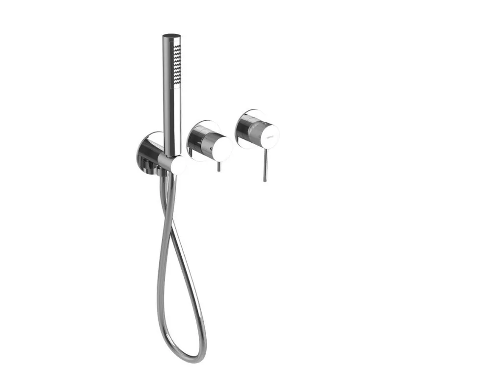 Akce Sapho ULTRASAN podomítková sprchová/vanová baterie s ruční sprchou, 2 výstupy, chrom UT045V