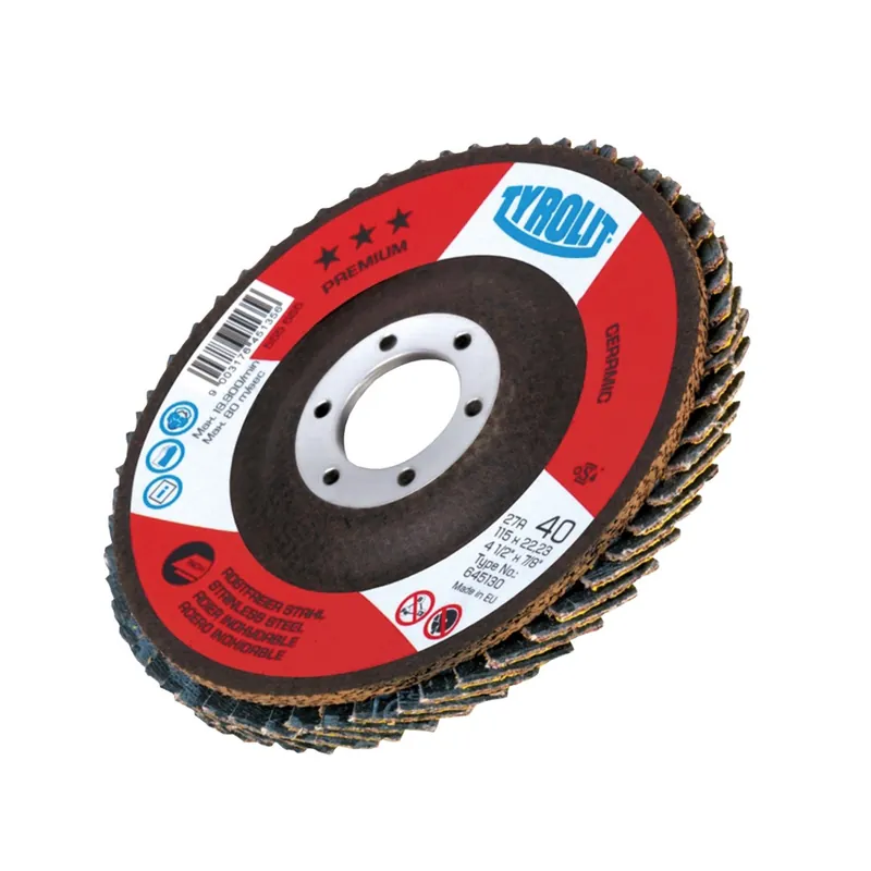 Značkový TYROLIT 645135 brusný vějířový kotouč 125x22,2mm K40