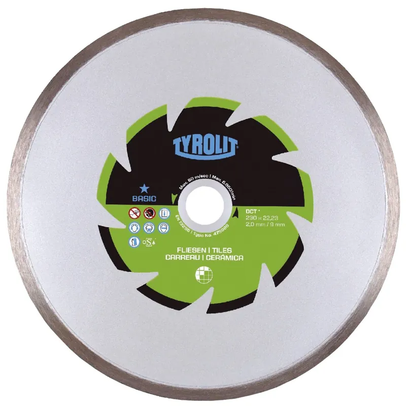 Značkový TYROLIT 475983 diamantový řezací kotouč Basic 180x2x22,23mm