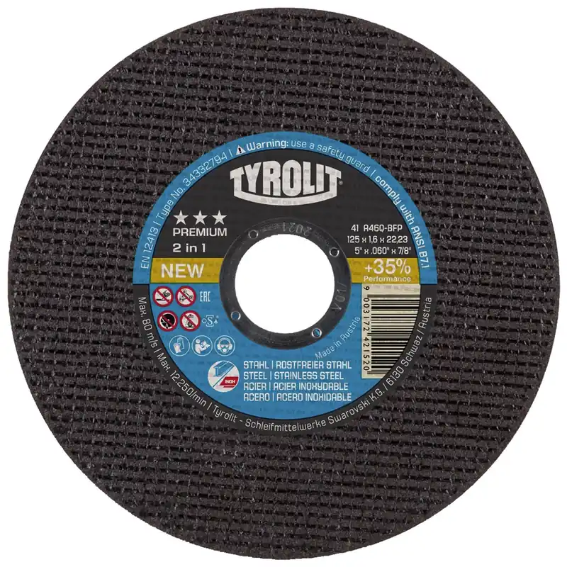 Značkový TYROLIT 34332791 řezací kotouč Premium 115x1x22,23mm