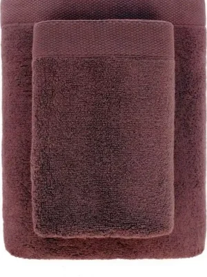 Zlevněný Bavlněný ručník MISTY - 70x140 cm - 450g/m2 - hnědý