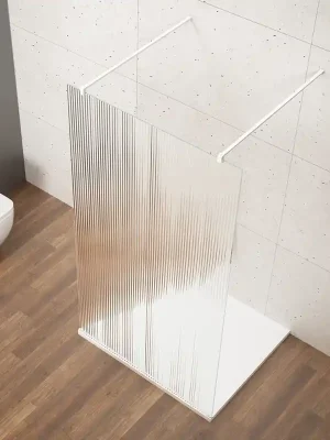 Akční Cena Gelco VARIO WHITE jednodílná sprchová zástěna do prostoru, sklo nordic, 900 mm GX1590-03