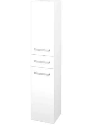 Akční Cena Dřevojas vysoká koupelnová skříňka s košem na prádlo - levá - DOS SVD2ZK 35