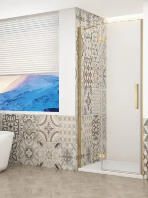 Akce Gelco TRINITY GOLD MATT sprchové dveře do niky 1200mm, čiré sklo, levé GT1212CL-G