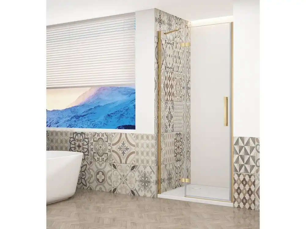 Akce Gelco TRINITY GOLD MATT sprchové dveře do niky 1200mm, čiré sklo, levé GT1212CL-G