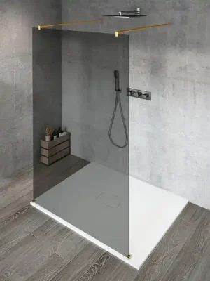 Nejlepší Cena Gelco Vario Gold Matt Sprchová zástěna Walk-In do prostoru 900mm kouřové sklo