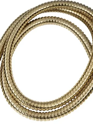 Zlevněný Sapho POWERFLEX kovová sprchová hadice, 150cm, zlato FLEX150G